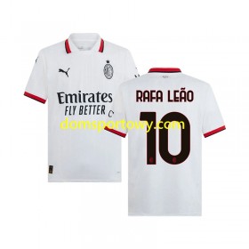 Koszulka AC Milan RAFA LEAO 10 Wyjazdowe Koszulki Piłkarskie 2024-2025 Krótki Rękaw
